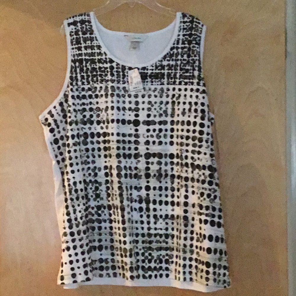 Brand New CJ Banks Olive/Black/White Tank, Size 1X